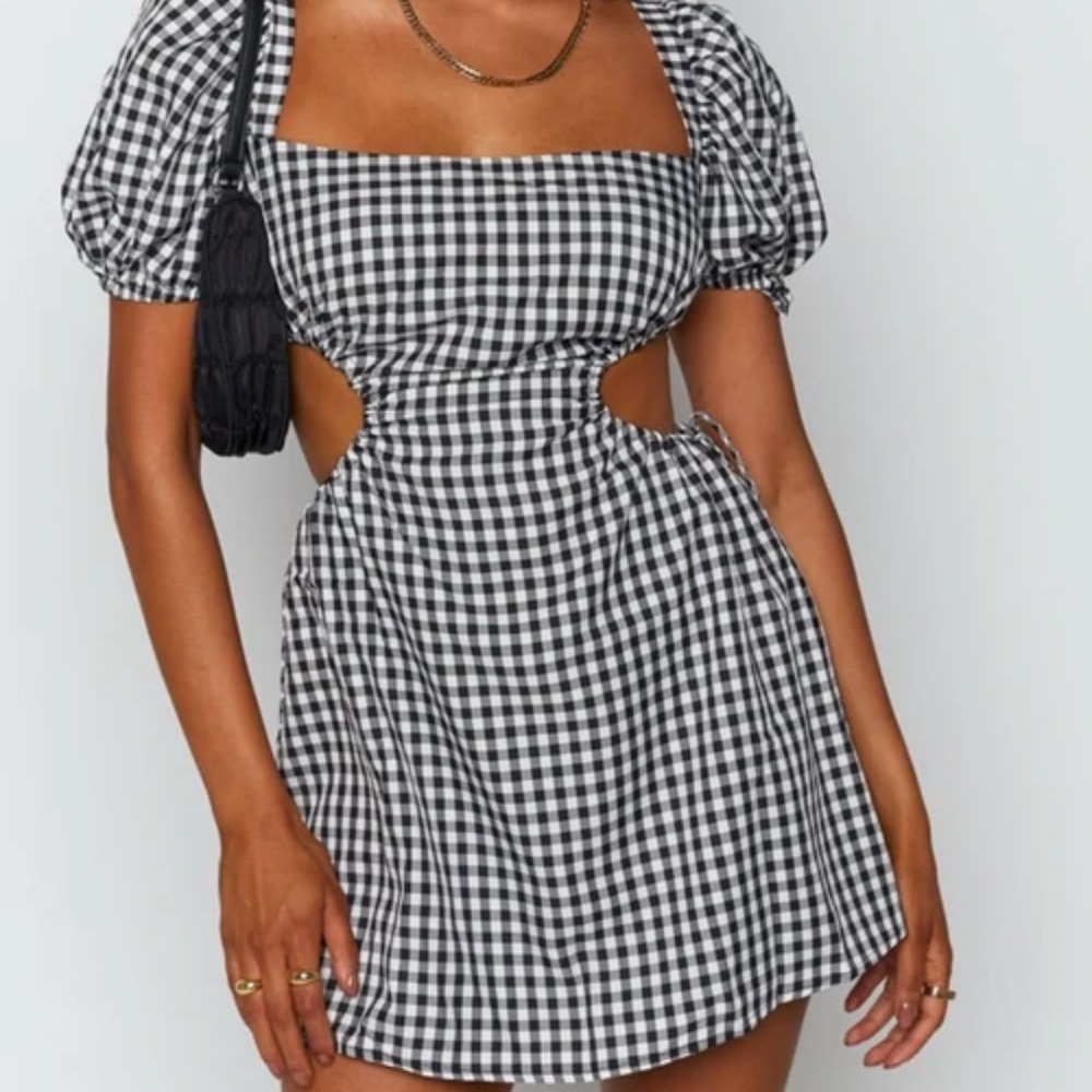 Beginning Boutique Gingham Mini Dress